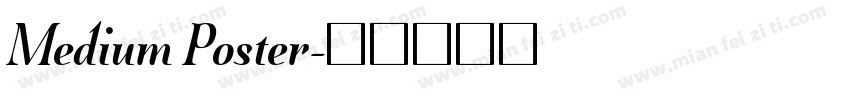 Medium Poster字体转换